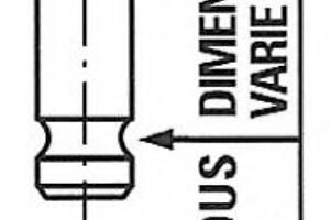 Клапан IN DB OM611/612/613 30.2x7x104