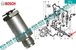 Клапан обмеження тиску (Вибуховий клапан паливної рейки механічний) F644015 Nissan/НІССАН INTERSTAR 1998-2010