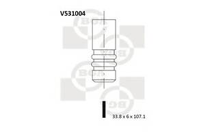 Клапан випуск. 2.0HDi/JTD Scudo/Jumpy 00-07/Ducato/Boxer 02-/Berlingo 00- (33.8x6x107.1)