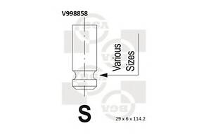 Клапан випуск (29х6х114.2)Mitsubishi Galant/L300 2.0i -03 (4G63)