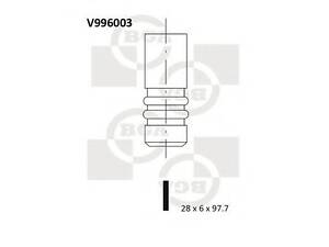 Клапан випуск. Connect 1.8 i 16V 02- BGA V996003 на FORD FOCUS (DAW, DBW)