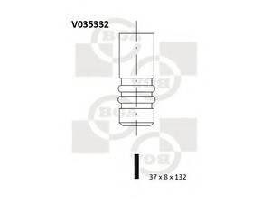 Клапан випуск. EscortOrion 1.6i -90 (37x8x132) BGA V035332 на FORD ESCORT Mk IV (GAF, AWF, ABFT)