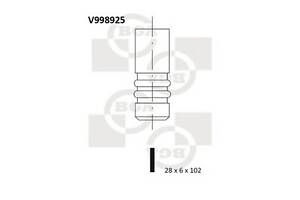 Клапан випуск. Passat/Jetta/Octavia 2.0 FSI 04- (28x6x102)