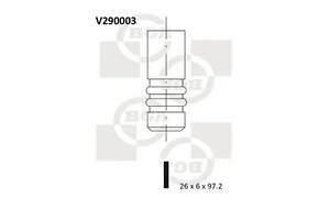 Клапан випуск. Vectra/Omega/Zafira 2.0/2.2d (X20DTH/Y20DTH/X20DTH/Y22DTR) (26x6x97)