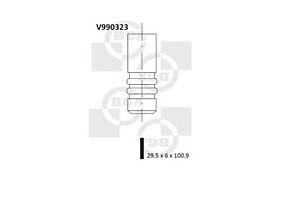 Клапан впуску. Caddy III 1.4 i 04-