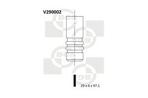 Клапан впускной для моделей: CHEVROLET (ASTRA, ASTRA), OPEL (OMEGA,VECTRA,VECTRA,VECTRA,SINTRA,ASTRA,ASTRA,OMEGA,ASTRA,