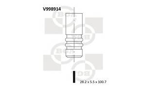 Клапан впускной для моделей: CITROËN (C3, C2,C4,C4), PEUGEOT (206,307,307,206,307,1007,207)