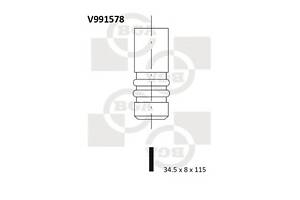 Клапан выпускной для моделей: ALFA ROMEO (145, 146,156,166,156,147,159,159), FIAT (DUCATO,BRAVA,BRAVO,SCUDO,MAREA,MAREA