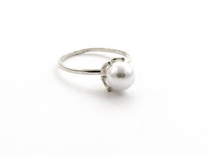 Класичне кільце з перлами Maxi Silver 5546 SE 18.5 Сріблястий