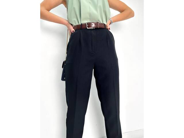 Класичні укорочені штани 'Prime' оптом | Батал 56, Чорний - Фото 5