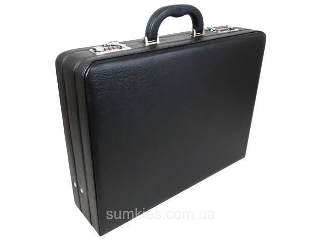 Класичний кейс, тренер з екошкіри Portfolio чорний - Фото 1