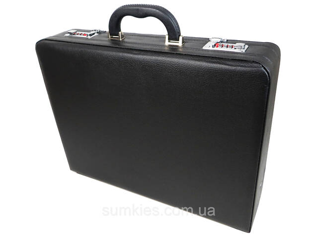 Класичний кейс, тренер з екошкіри Portfolio чорний - Фото 3
