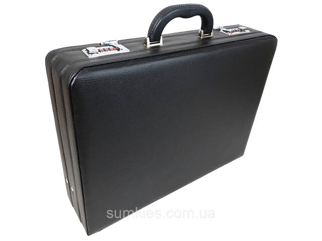 Класичний кейс, тренер з екошкіри Portfolio чорний - Фото 4