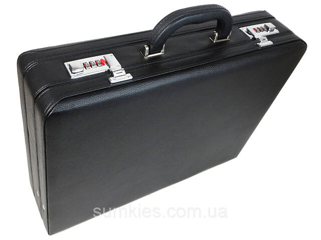 Класичний кейс, тренер з екошкіри Portfolio чорний - Фото 5