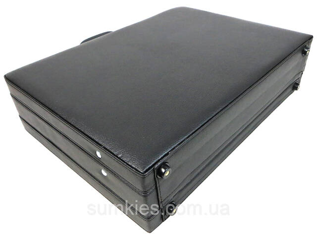 Класичний кейс, тренер з екошкіри Portfolio чорний - Фото 6