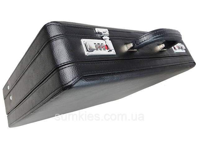 Класичний кейс, тренер з екошкіри Portfolio чорний - Фото 9