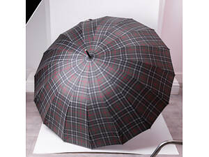 Классический зонт-трость полуавтомат из полиэстера 16 спиц диаметр 117 см Зеленый HP-23-4GR