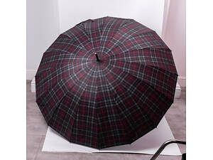 Классический зонт-трость полуавтомат из полиэстера 16 спиц диаметр 117 см Красный HP-23-4R