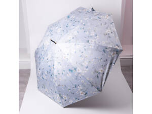 Классический зонт-трость полуавтомат из полиэстера 7 спиц диаметр 99 см Голубой HP-23-7BL