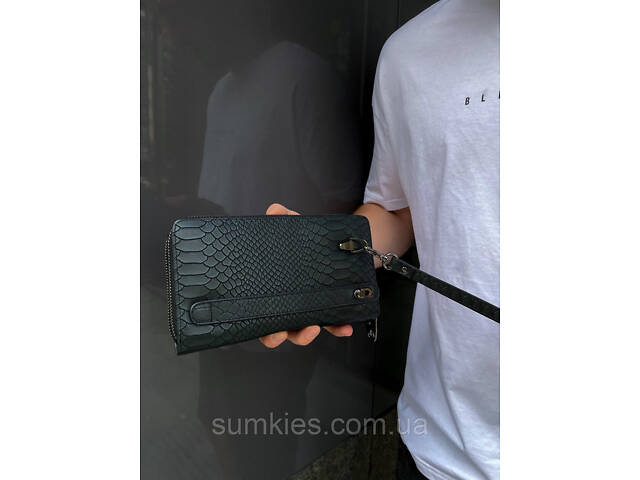 Клатч на дві блискавки з фактурною натуральною шкірою MC-086-5902С - Фото 9