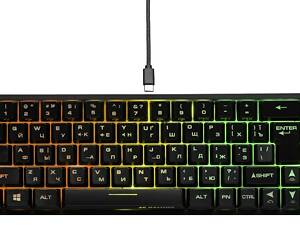 Клавиатура беспроводная 2E Gaming KG360UBK RGB Ukr (2E-KG360UBK) Black USB