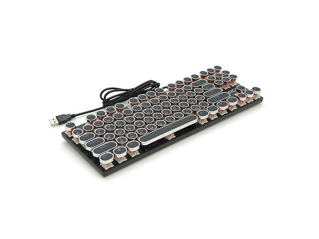 Клавиатура iMICE GK800 USB Wired (TYPE-C) , длина кабеля 100см, (Eng), White/Black, 87к - Фото 4