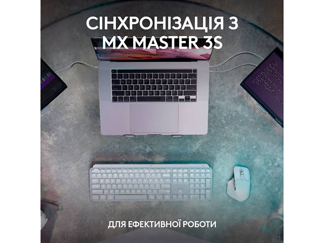 Клавиатура Logitech MX Keys S Wireless UA Graphite (920-011593) - Фото 8