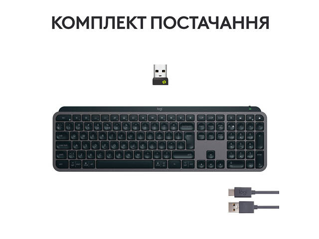 Клавиатура Logitech MX Keys S Wireless UA Graphite (920-011593) - Фото 9