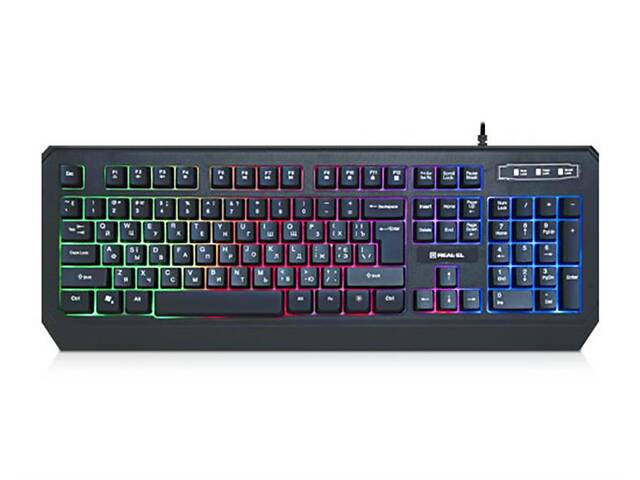 Клавиатура REAL-EL Comfort 7001 Black USB (EL123100035) - Фото 1