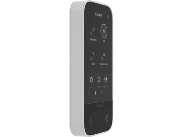 Клавіатура до охоронної системи Ajax KeyPad TouchScreen white - Фото 2