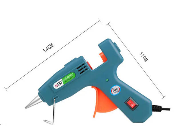 Клеевой пистолет 'SD' SD-A601 20W под тонкие 7мм ЗЕЛЁНЫЙ - Фото 3