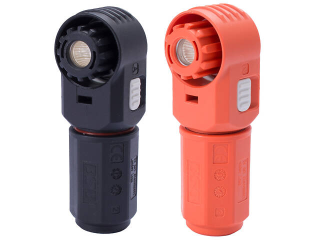 Клеми прохідні 250A 1500V DC для акумуляторів IP67 помаранчева/чорна [i095002] E.NEXT e.tc.dc.industrial.250 - Фото 1