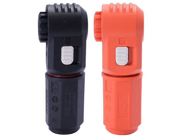 Клеми прохідні 250A 1500V DC для акумуляторів IP67 помаранчева/чорна [i095002] E.NEXT e.tc.dc.industrial.250 - Фото 2