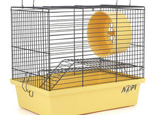 Клетка для грызунов 'Хомяк 2'(330х230х290) краска коричневая беж