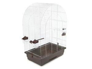 Клетка для попугая Люси 470х300х670 мм окрашена коричневая