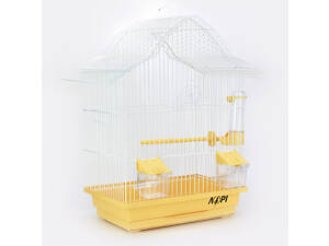 Клетка для попугая Мальва 330х230х450мм окрашена беж