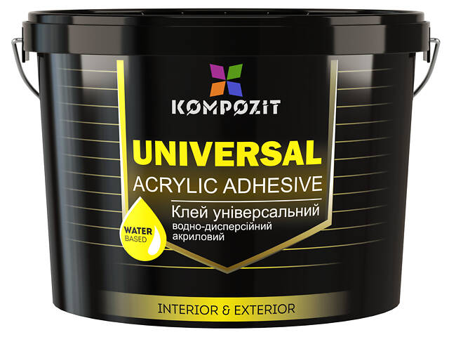 Клей акриловий UNIVERSAL, 12 кг - Фото 1