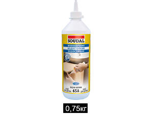 Клей для дерева влагостойкий 0.75кг, белый, 65А, pvac d3, Soudal [000030000065007500] Соудал