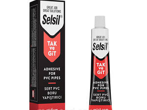 Клей для труб ПВХ SELSIL 1-компонентный, тюбик 50 г [48] (20V235)