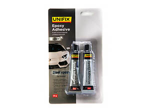 Клей эпоксидный для металла Unifix - 20г тюбик серый