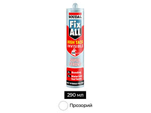 Клей-герметик SMX-полімер 290 мл прозорий [000020000000080101] FIX All HT Invisible Soudal