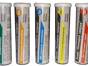 Клей холодна зварка VIROK, Зі сталевим наповнювачем, 58г. [36/180]