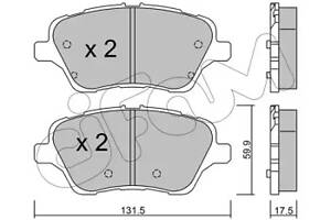 KLOCKI HAMULC. FORD B-MAX  12- PRZÓD