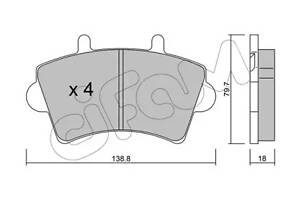 KLOCKI HAMULC. OPEL MOVANO 99- RENAULT MASTER 00-