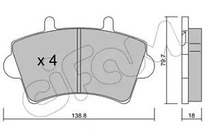 KLOCKI HAMULC. OPEL MOVANO 99- RENAULT MASTER 00-