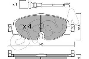 KLOCKI HAMULCOWE. VW GOLF VII 12-