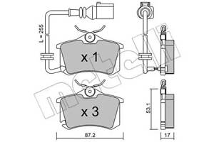 KLOCKI HAMULCOWE TYќ CZUJNIK VW POLO 01-