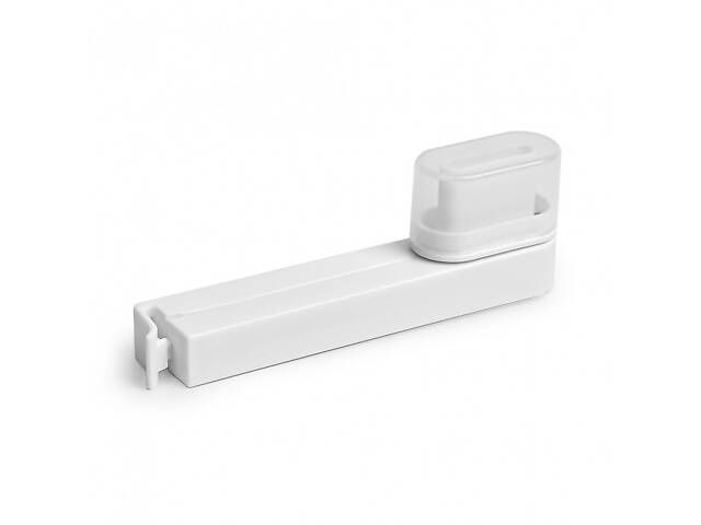 Кліпса для пакетів, затискач кухонний 1 шт з клапаном - Фото 1