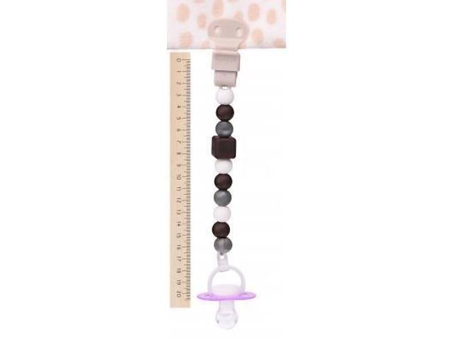 Кліпса для пустушок Nattou коричнева (878579) - Фото 4