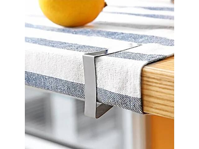 Кліпси для скатертини на стіл Металеві (4шт./уп.), фіксатор тримач для скатертини - Фото 4